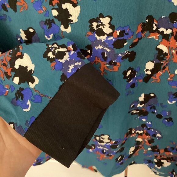 Gaelle Barre Paris Womens Sz 2 (M) Blouse Top Blue French Designer - Picture 3 of 8